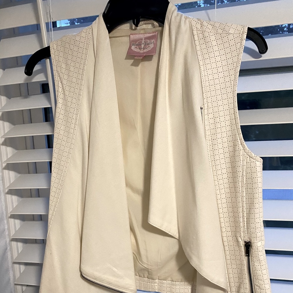 Vegan leather Off White Vest